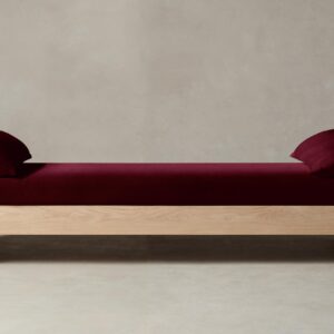 The Montauk Daybed - Mohair Crimson
