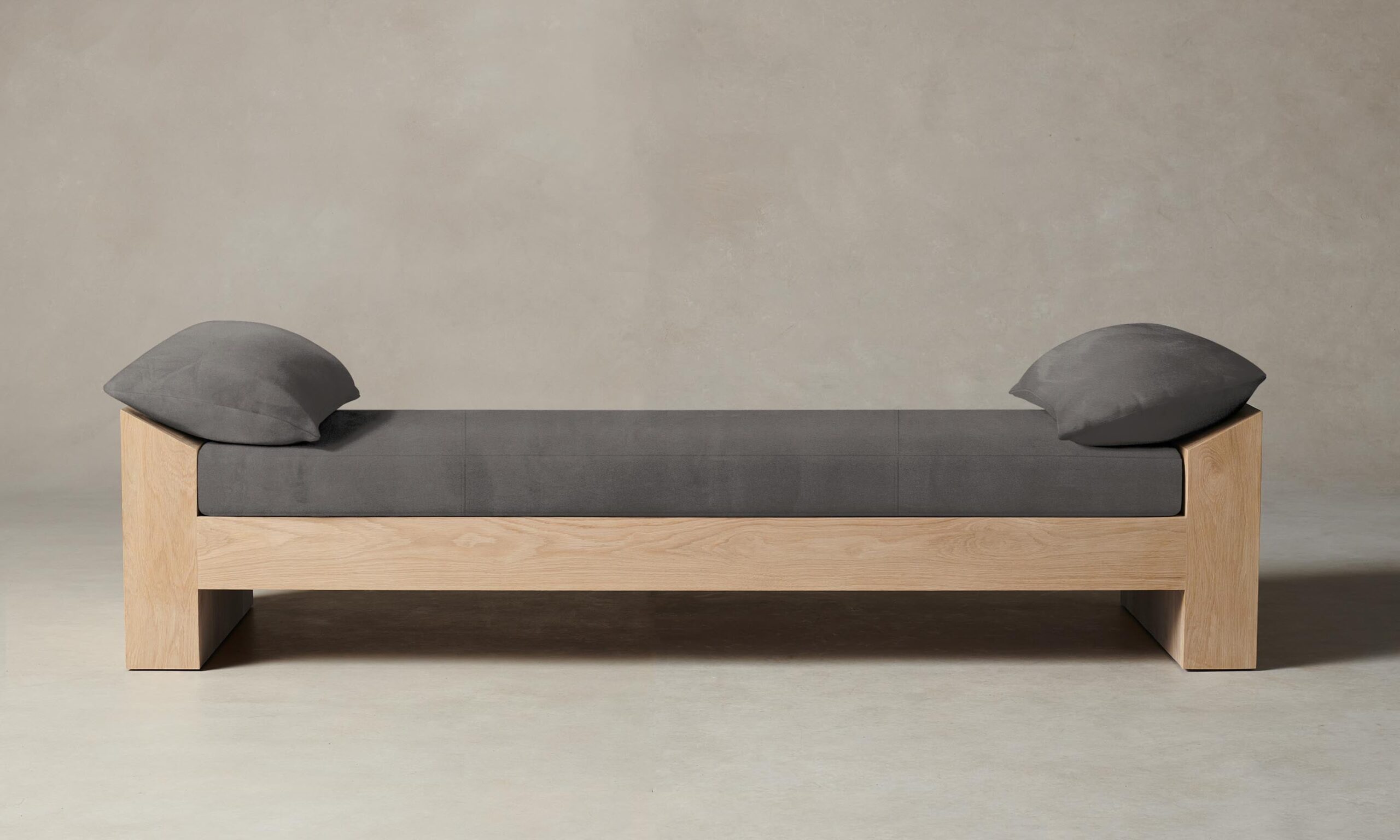 The Montauk Daybed - Nubuck Leather Asphalt