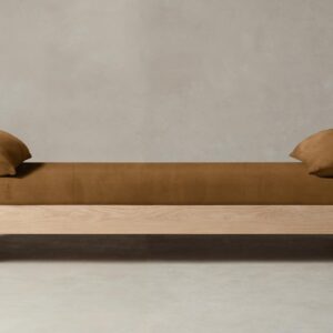 The Montauk Daybed - Nubuck Leather Saddle