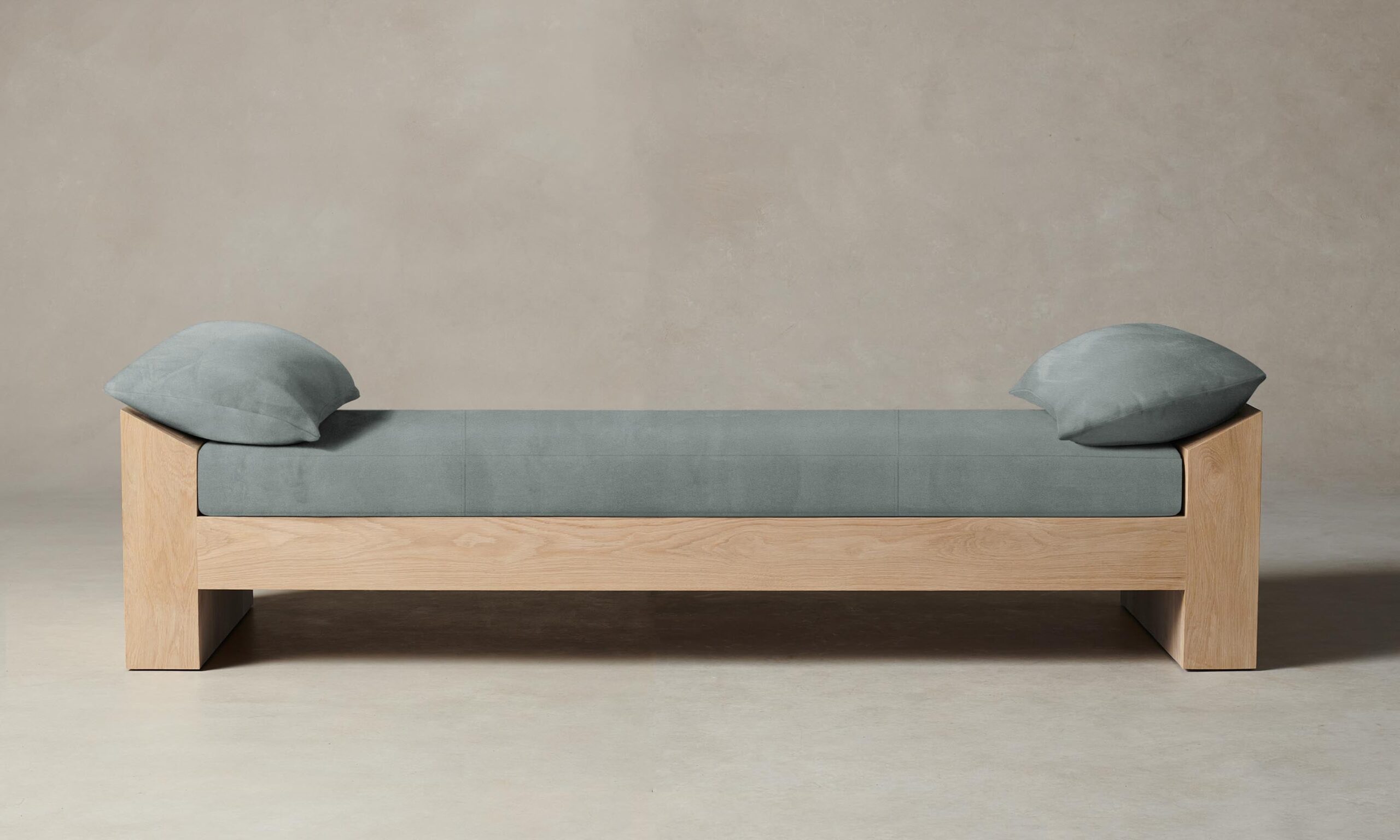 The Montauk Daybed - Nubuck Leather Tide