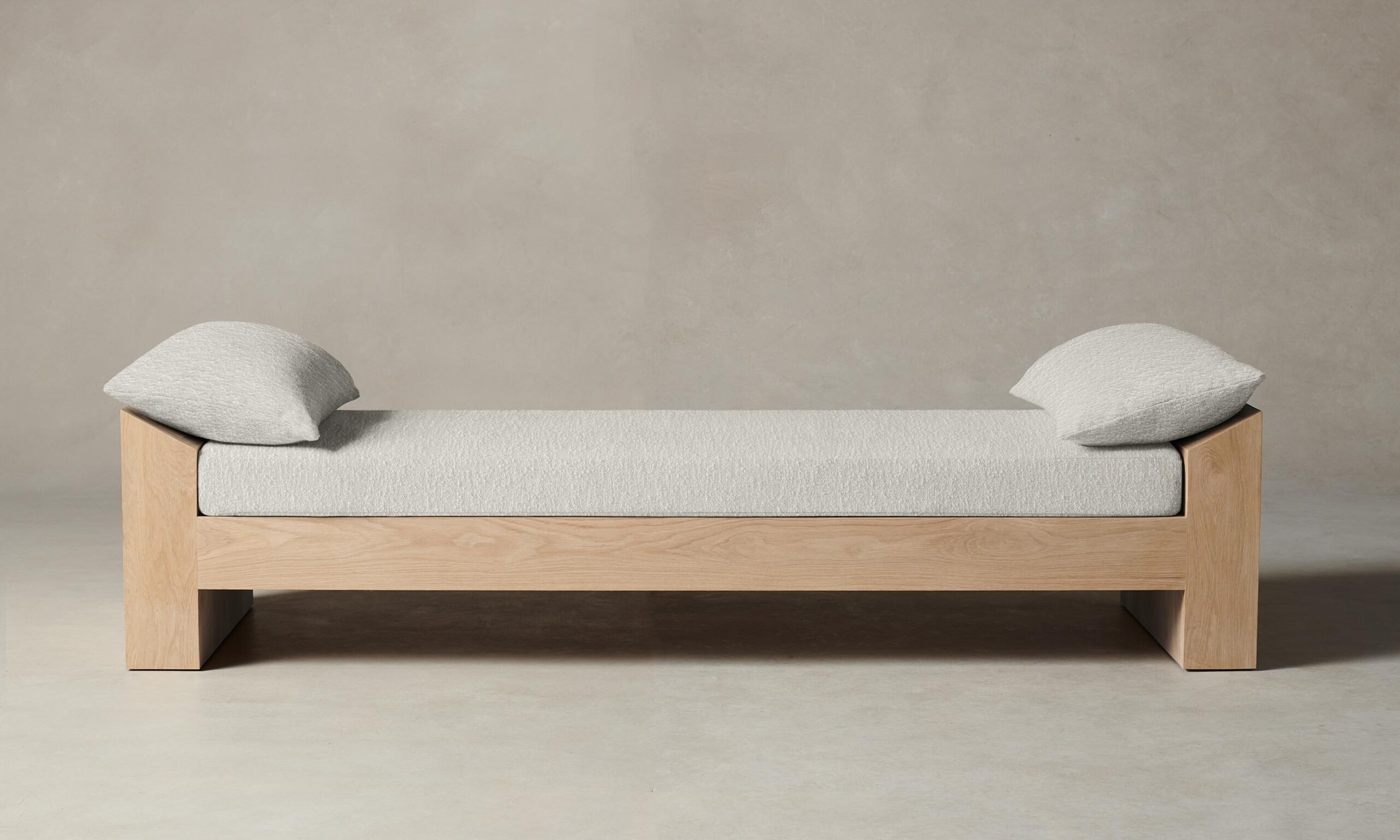The Montauk Daybed - Performance Bouclé Polar