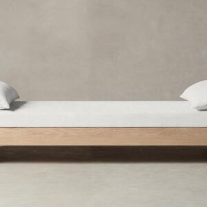The Montauk Daybed - Performance Linen Weave Pure White