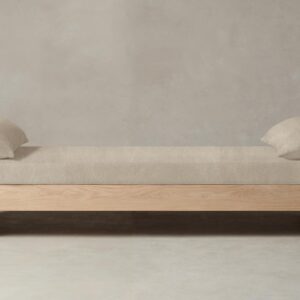 The Montauk Daybed - Tuscan Leather Bisque