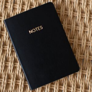 Black Lined Pocket Notebook