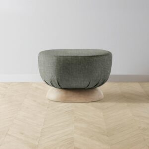 mott-ottoman_belgian-linen-thyme_handwaxed-ash2.0.jpg The Mott Stool - Heritage Belgian Linen Thyme