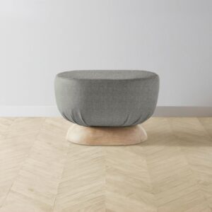 mott-ottoman_merino-granite_handwaxed-ash2.0.jpg The Mott Stool - Merino Granite