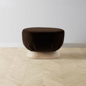 mott-ottoman_mohair-chocolate_handwaxed-ash2.0.jpg The Mott Stool - Mohair Chocolate