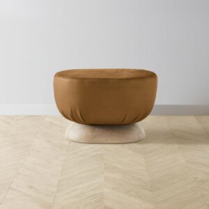 The Mott Stool - Nubuck Leather Saddle