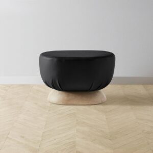 The Mott Stool - Pebbled Leather Ink