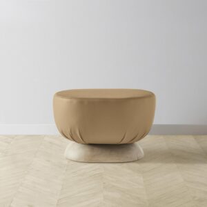 The Mott Stool - Pebbled Leather Latte