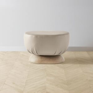 The Mott Stool - Pebbled Leather Stone