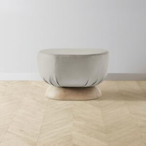 The Mott Stool - Performance Textured Linen Flax