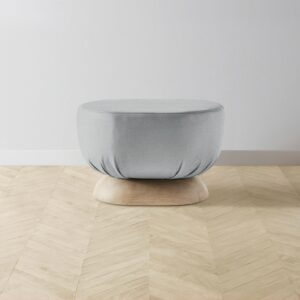 The Mott Stool - Performance Linen Weave Cloud