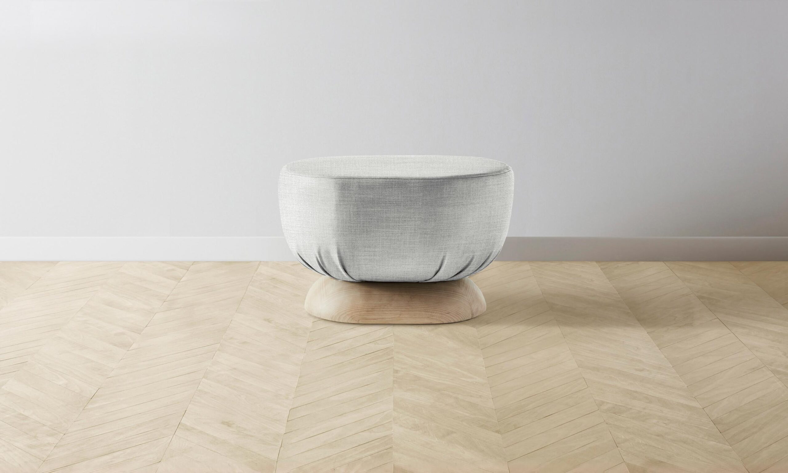 The Mott Stool - Performance Textured Tweed Dove