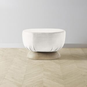 The Mott Stool - Performance Textured Tweed Snow