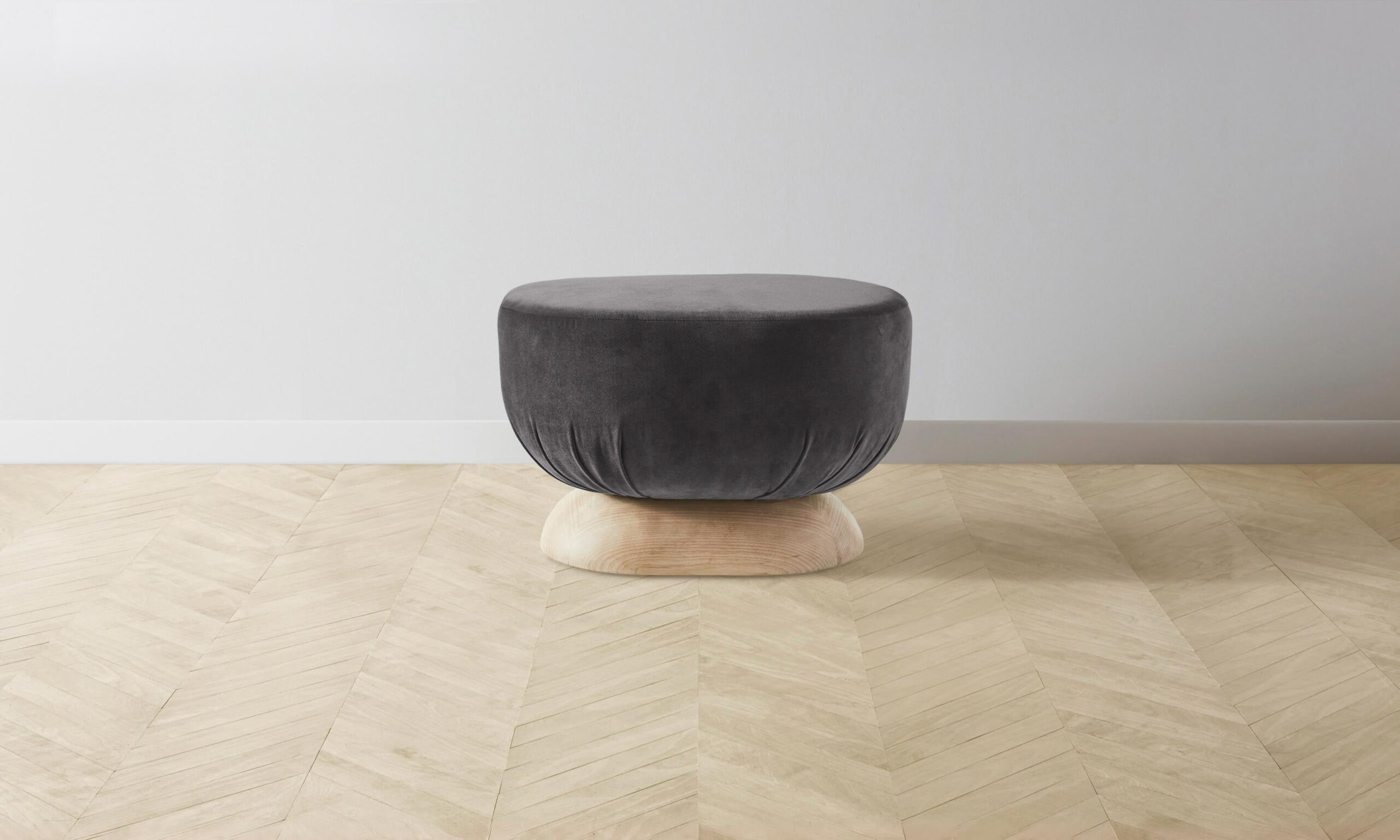 The Mott Stool - Performance Velvet Slate
