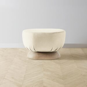 mott-ottoman_performance-woven-chenille-desert_handwaxed-ash2.0.jpg The Mott Stool - Performance Woven Chenille Desert
