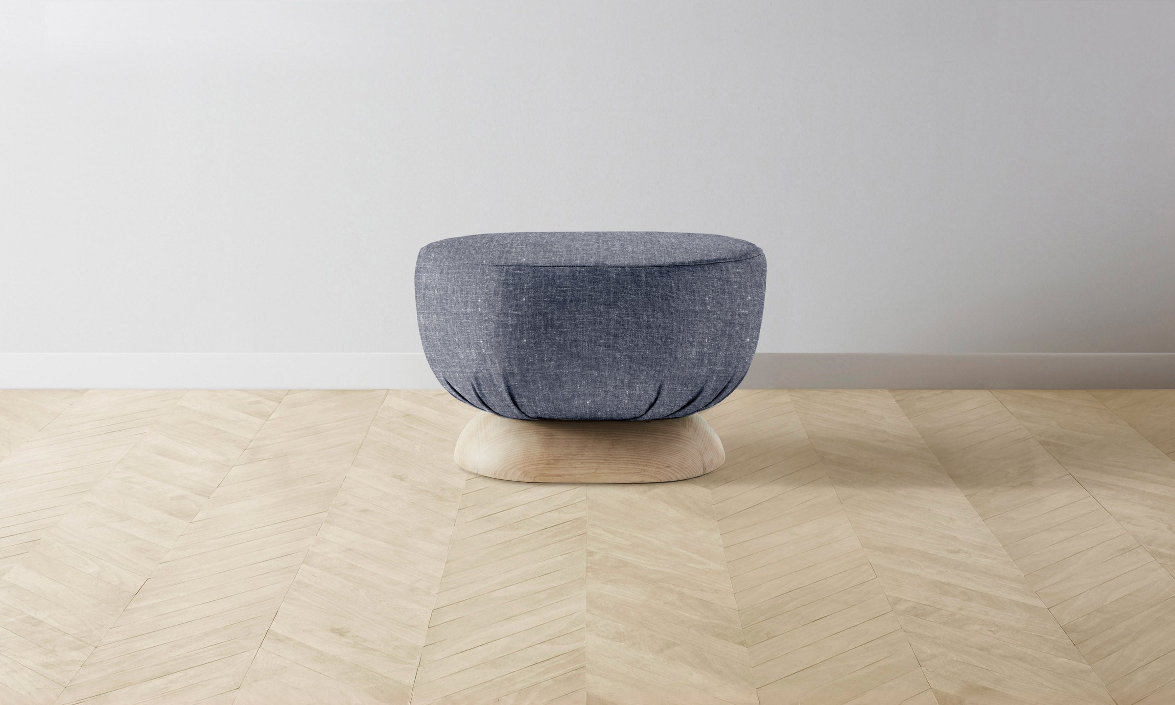 The Mott Stool - Heritage Belgian Linen Lake