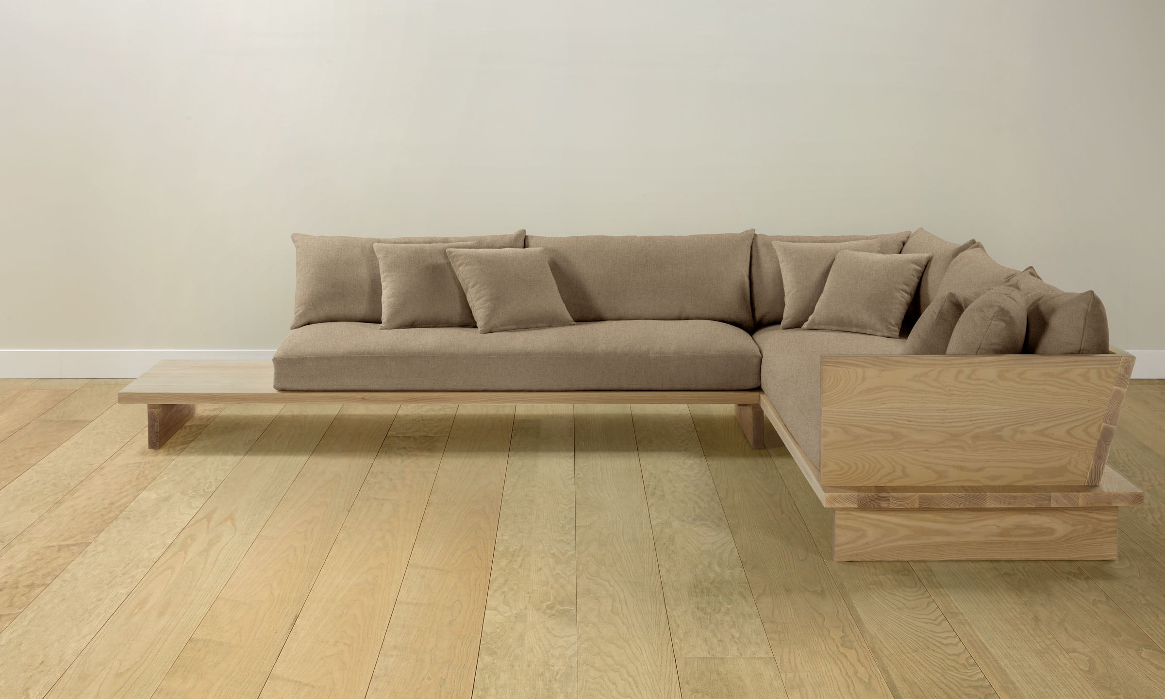 The Muir Sectional - Italian Brushed Wool Fox