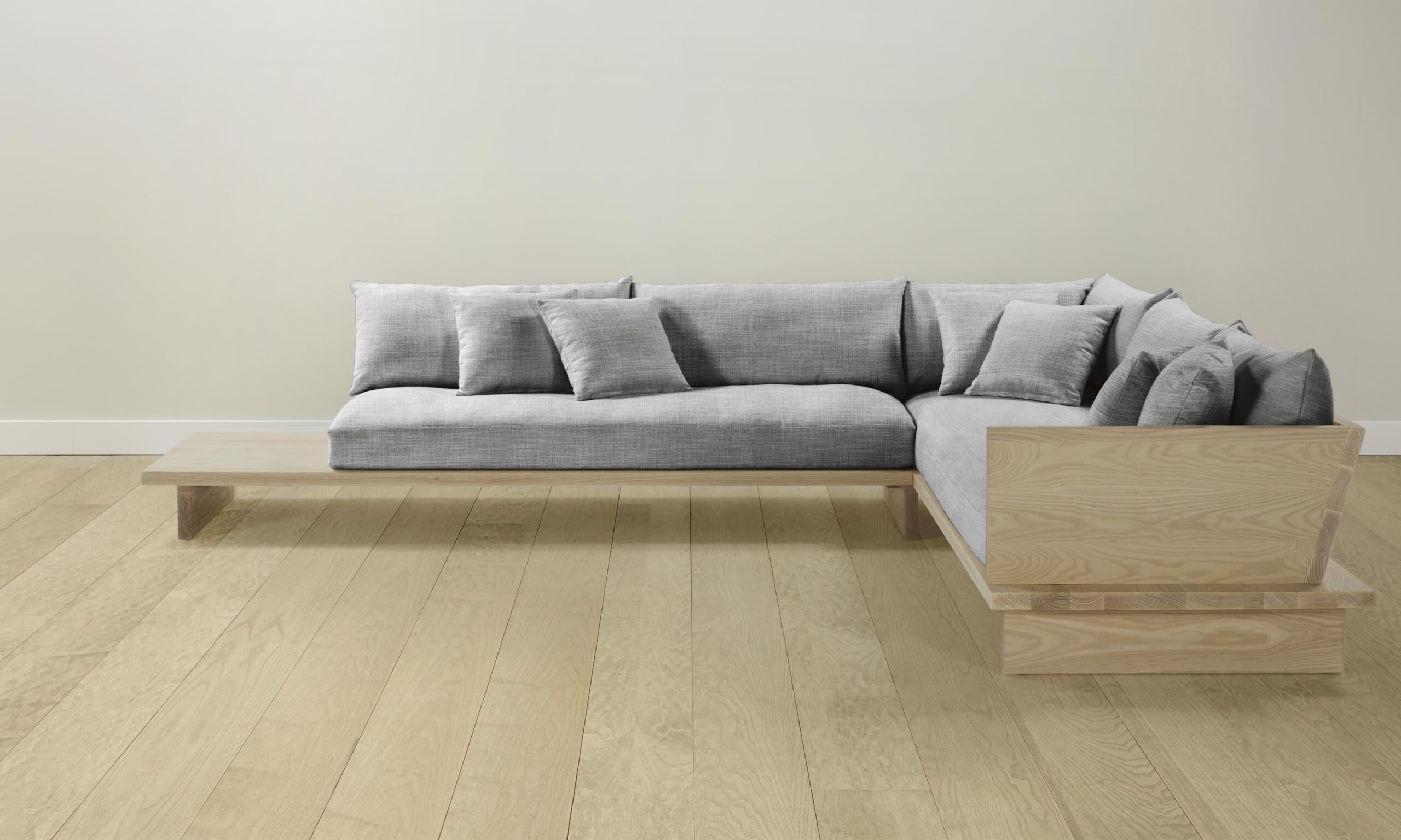 The Muir Sectional - Performance Textured Tweed Alpine