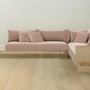 muir-l-sectional_performance-velvet-dusty-rose_handwaxed-ash-l2.0.jpg The Muir Sectional - Performance Velvet Dusty Rose