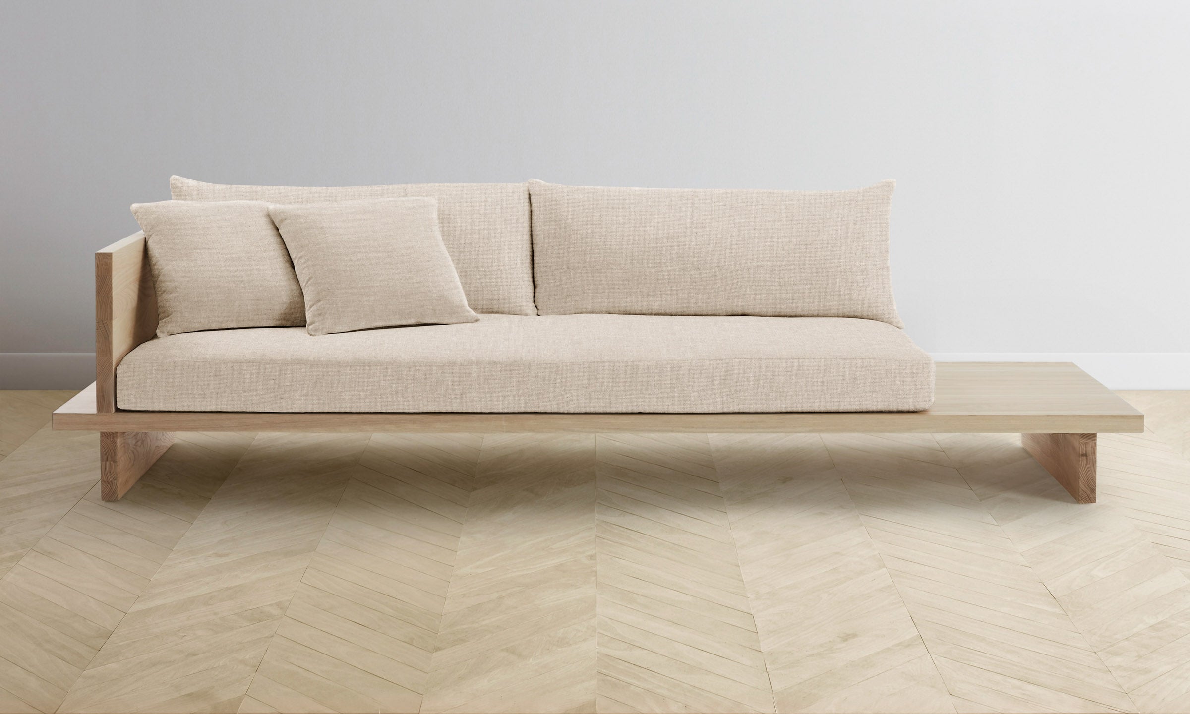 The Muir Sofa - Heritage Belgian Linen Husk