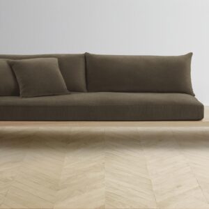 The Muir Sofa - Mohair Mink