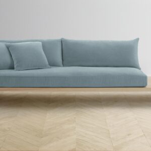 The Muir Sofa - Mohair Slate Blue