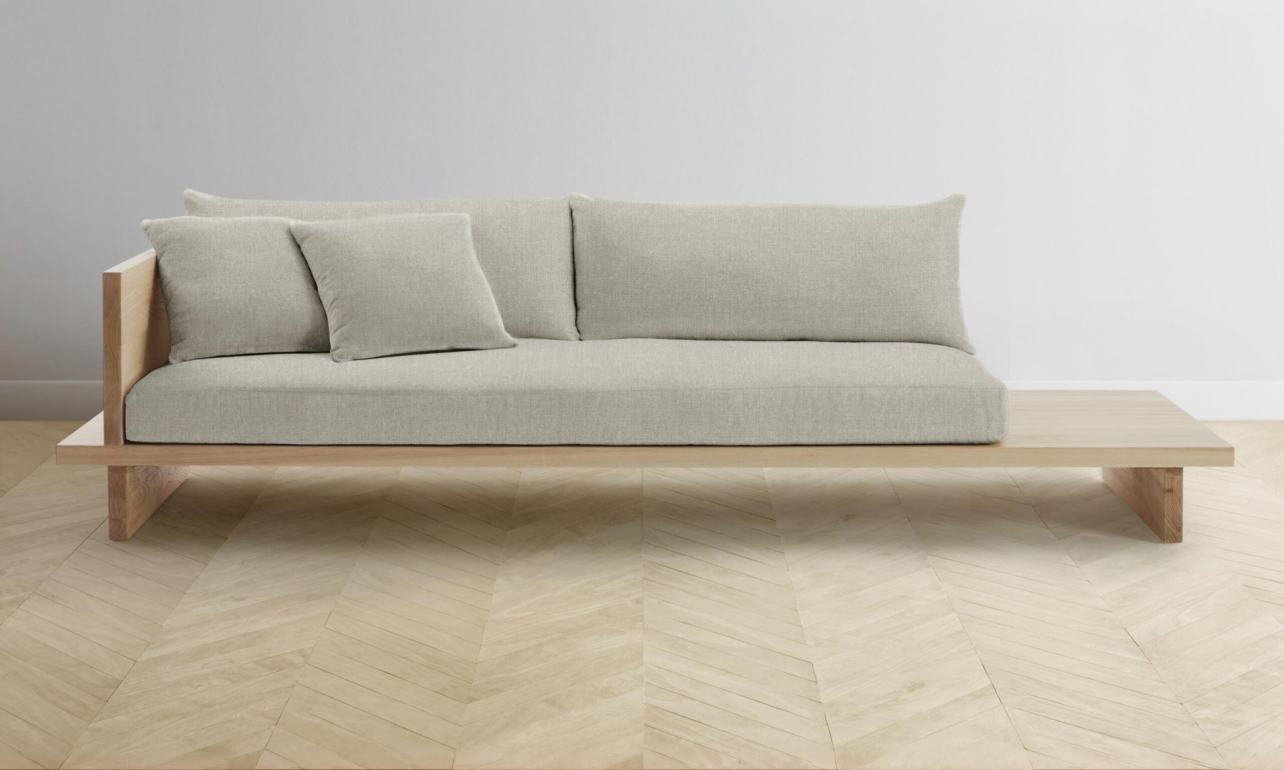 The Muir Sofa - Performance Stonewashed Linen Dew
