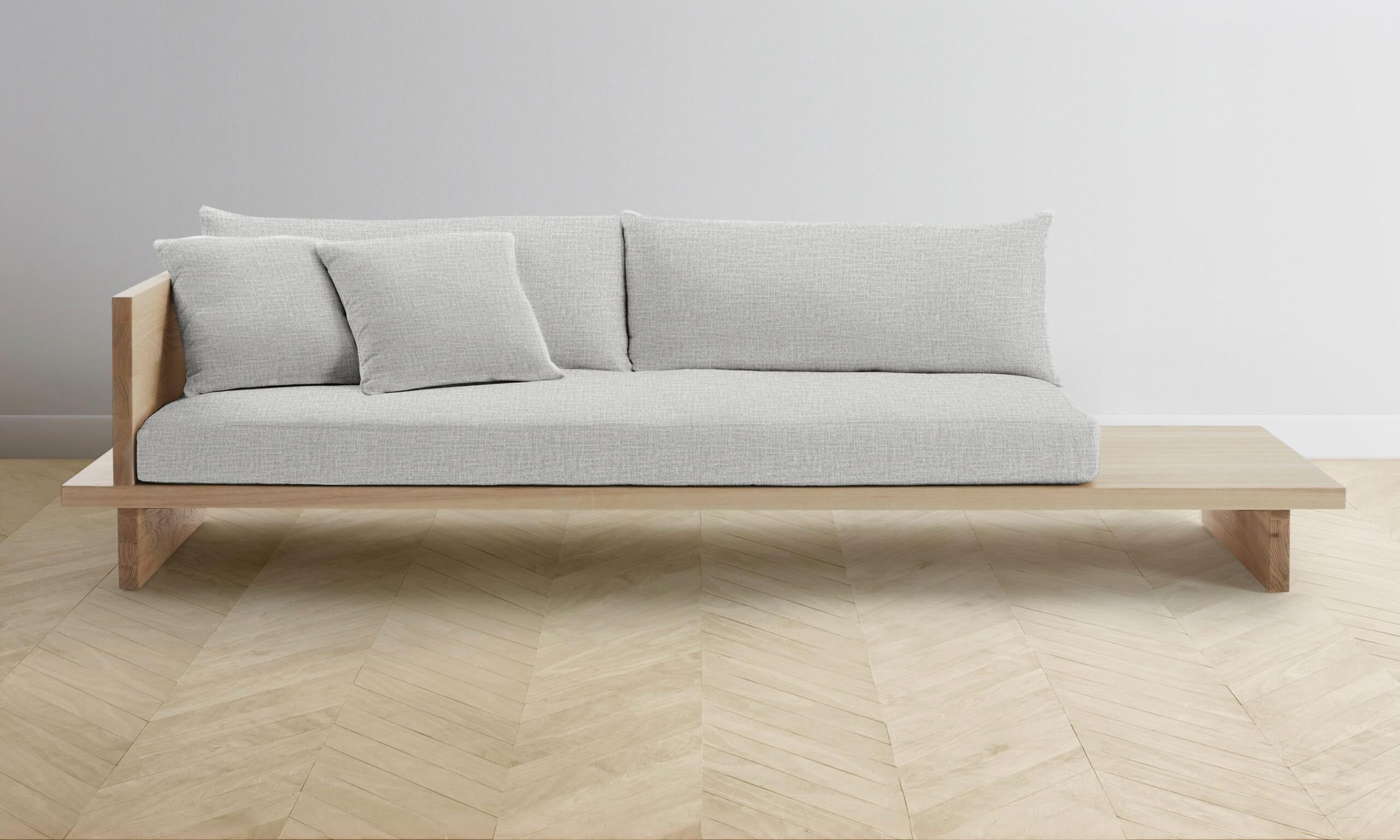 The Muir Sofa - Performance Woven Chenille Steel