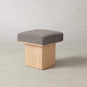 The Mulberry Ottoman - Heritage Belgian Linen Carob