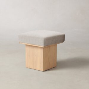 The Mulberry Ottoman - Heritage Belgian Linen Summit