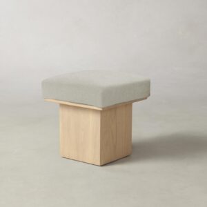 The Mulberry Ottoman - Merino Dusk