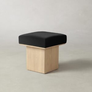 mulberry-ottoman_pebbled-leather-ink_driftwood2.0.jpg The Mulberry Ottoman - Pebbled Leather Ink