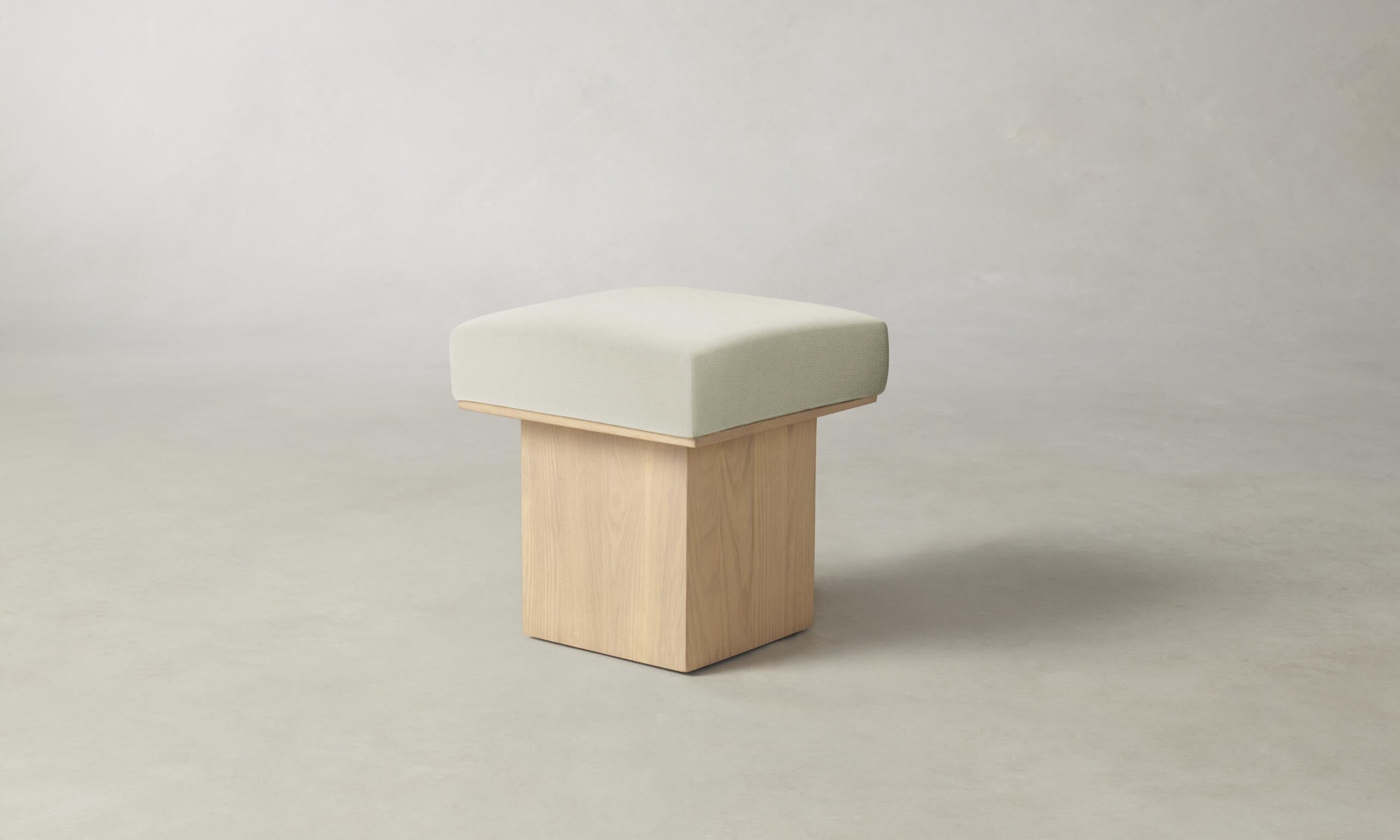 The Mulberry Ottoman - Pebbled Leather Swan