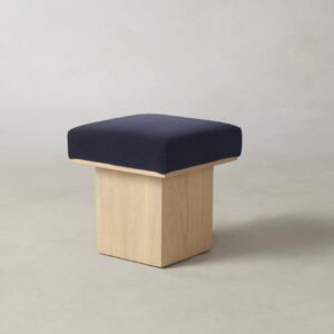 mulberry-ottoman_performance-velvet-midnight_driftwood2.0.jpg The Mulberry Ottoman - Performance Velvet Midnight