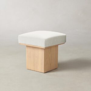 mulberry-ottoman_performance-woven-chenille-lace_driftwood2.0.jpg The Mulberry Ottoman - Performance Woven Chenille Lace