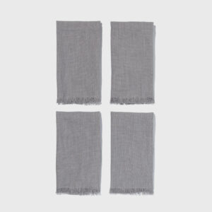 napkins_grey_PDP_01.jpg Organic Cotton Grey Napkins (Set of 4)