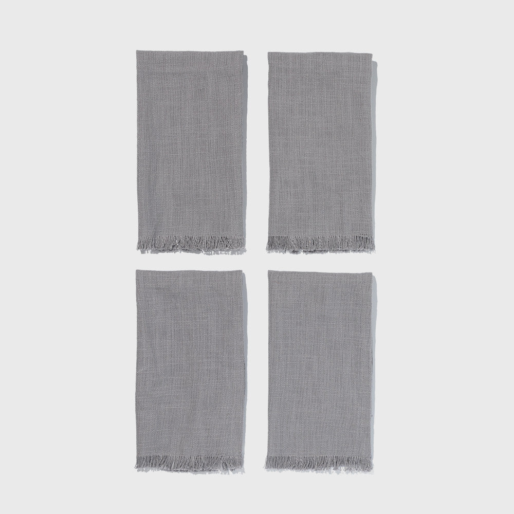 Organic Cotton Grey Napkins (Set of 4)