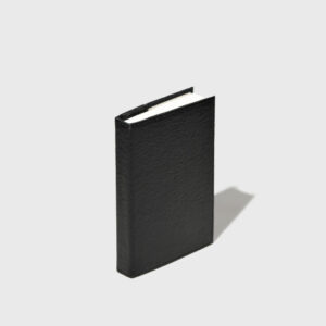 Black Unlined Banana Leather Notebook (4" x 6")
