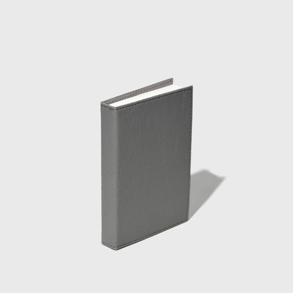 Grey Unlined Banana Leather Notebook (4" x 6")
