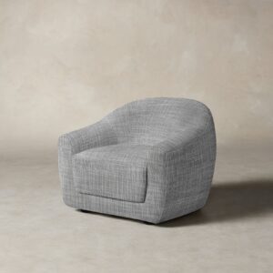 The Oliver Chair - Performance Textured Tweed Alpine