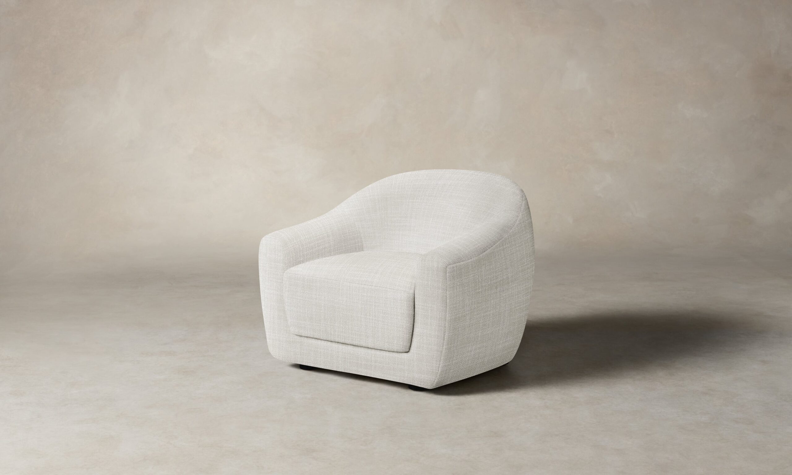The Oliver Chair - Performance Textured Tweed Snow