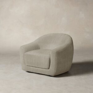 The Oliver Chair - Performance Tweed Oatmeal