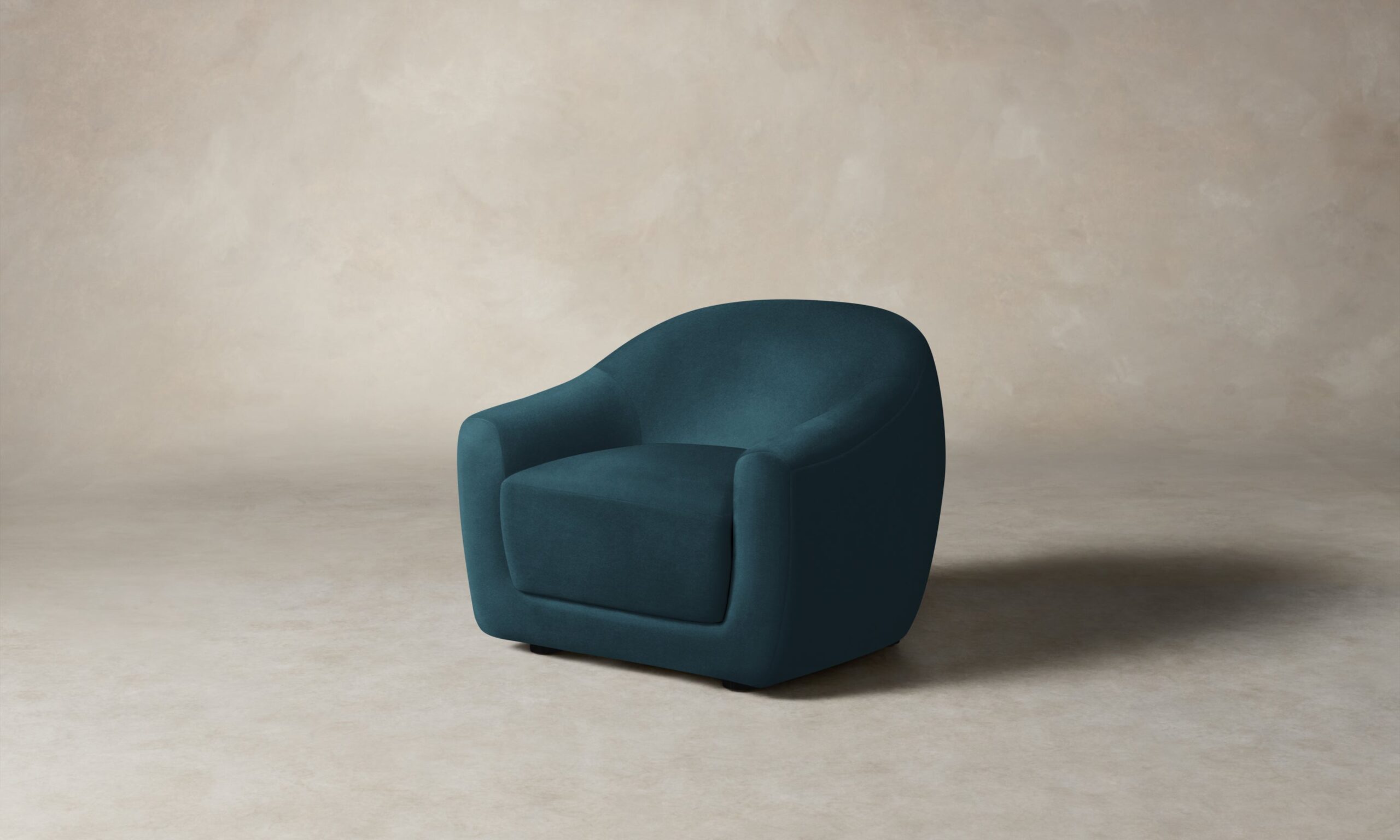 The Oliver Chair - Performance Velvet Lagoon