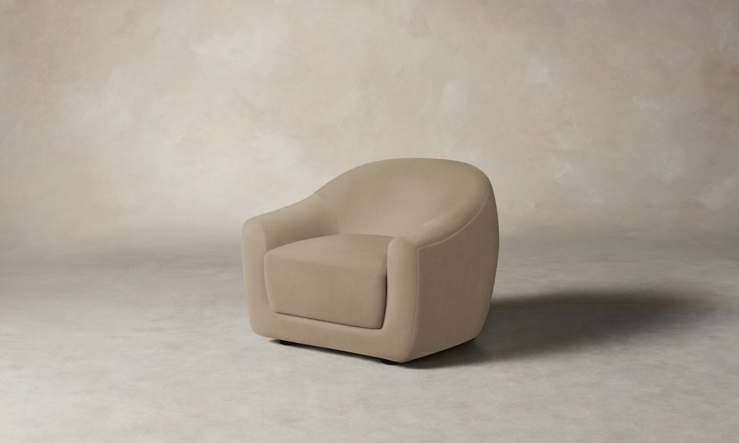 The Oliver Chair - Performance Velvet Taupe