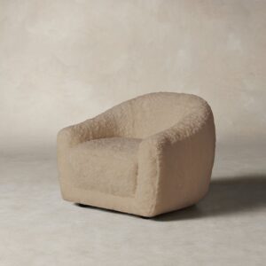 The Oliver Chair - Shearling Toffee
