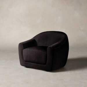 oliver-swivel-chair_deep-pile-mohair-noir_blackened-oak.jpg The Oliver Chair - Deep Pile Mohair Noir