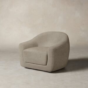 The Oliver Swivel Chair - Merino Wheat