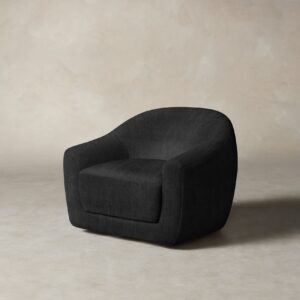The Oliver Swivel Chair - Performance Tweed Char